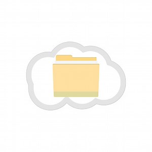 Cloud folder, safety keep data and online work remotely....