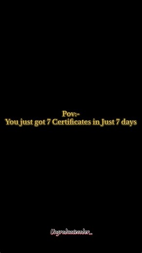 7 Certificates in 7 Days 🤯 | No Paid Course. #Shorts#SkillUpgrade#Certificates
