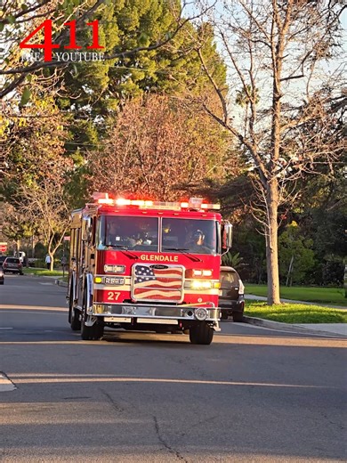 Glendale Fire Engine Responding Code 3