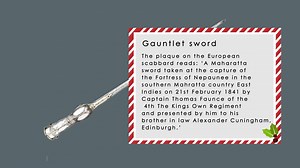 This festive season we're introducing you to some of the amazing objects in our collections which were presented as gifts  For day 13, we give you a Gauntlet Sword. | Royal Armouries | Facebook