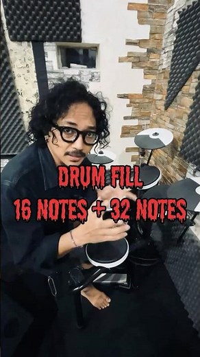 Simple drum fill 16 notes + 32 notes || #drumlessons #belajardrum #drums #drummer #drumfill #drum