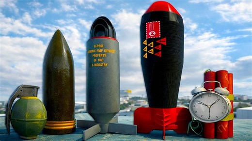 GMod爆炸物理测试与破坏中最大的炸弹