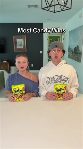 Sour Patch Kids Candy Challenge: Sierra vs Cam!