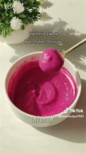 the secret mask to Rosy and glowing skin ✨