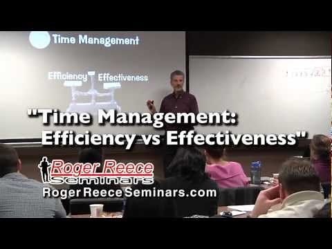 Time Management: Efficiency vs Effectiveness
