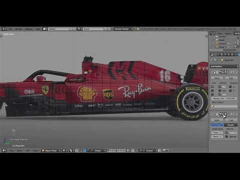 Formula 1 Ferrari SF-1000 - 3D Modelling with Blender | Part 1/2