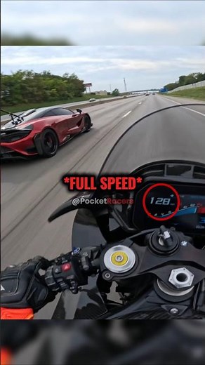 This Motorcycle and McLaren Scene Could’ve Ended in Disaster 😳🏍️🔥
