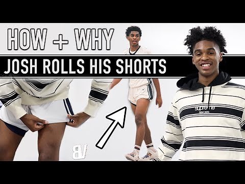 Josh Christopher Is Bringing SHORT Shorts Back! He Shows us HOW he Rolls Them Into his Tights!