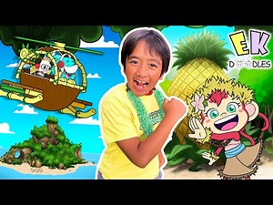 Ryan's World Island Adventure Animation with friends!