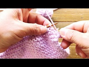Let's make a yarn bunny! Part 1: How to do garter stitch for beginners. Easy and simple to unders...