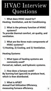 HVAC Interview Questions with Answers | HVAC Technical Support