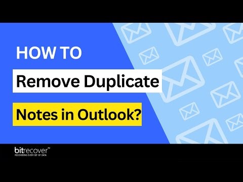 Remove Duplicate Notes in Outlook | Outlook Notes Cleanup | Organize Outlook Notes