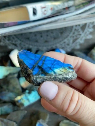Glowing Labradorite Natural Stones #labradorite #flashylabradorites #crystals #colorchanging