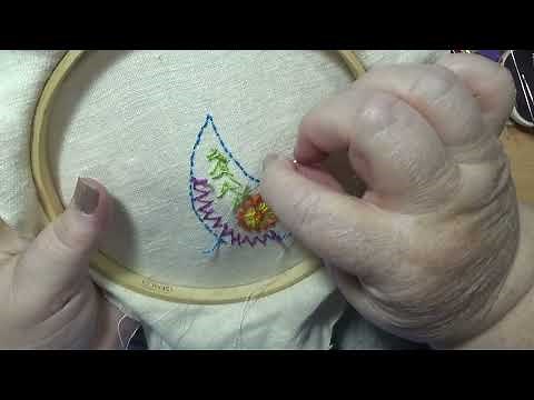 Embroidery I brought from Temu P2#sewing#slowstitching#Embroidery# hand made#