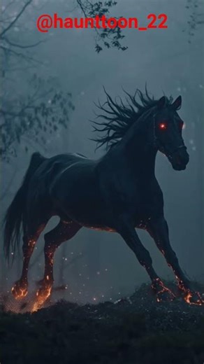 scary horse 🐎 #viral #horse #kids #horror #creepy #anime