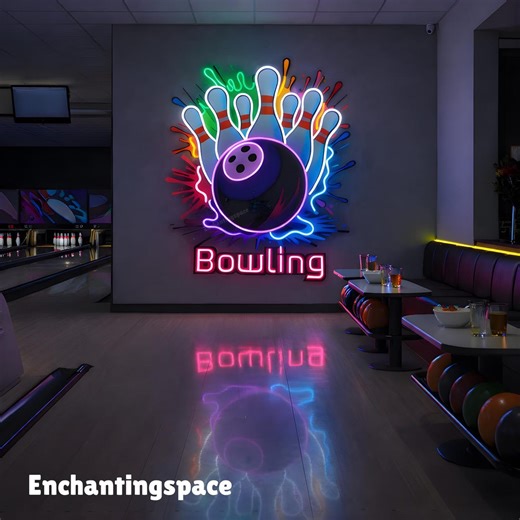 Bowling LED Neon Light, Acrylic Art for Sports Club Wall or Home Entertainment Room Decor, Gift for Bowling Alley Owners - Etsy