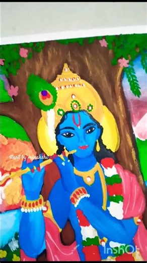 shree Krishna poster colour painting with me 😘😘#postercolourpainting #art
