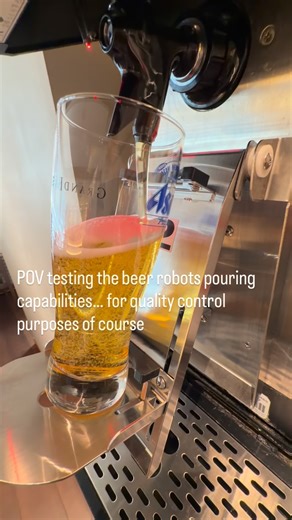 Coy Wolf on Instagram: "Ooh not quite beer bot! Little too much foam and you spilled it. You’re fired. #vlog #travel #japan #bartender"