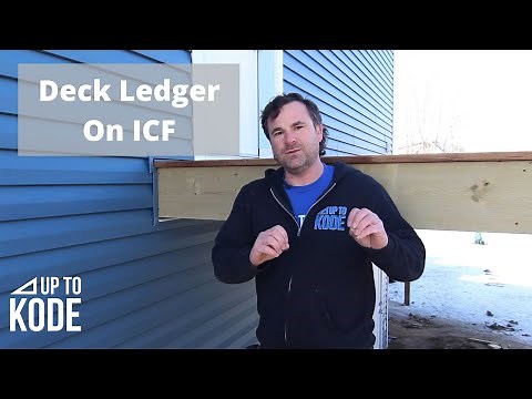 How To Install a Deck Ledger on ICF