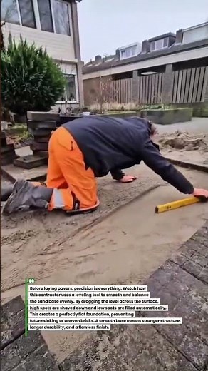 Perfect Sand Leveling for Pavers #Construction #Landscaping #DIY