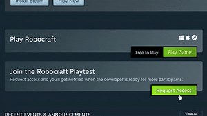 4.6K views · 48 reactions | SIGN UP for the Robocraft 2 Playtest now! we’ll be inviting players into the closed Steam Playtest starting tomorrow! You can do this by visiting the Robocraft Steam Page and hitting the big green “Request Access” button! SIGN UP FOR THE PLAYTEST HERE: https://store.steampowered.com/app/301520/Robocraft/ | Robocraft | Facebook