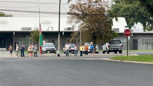 9/11 Precession passing by Centennial Elementary | Big Country News Connection