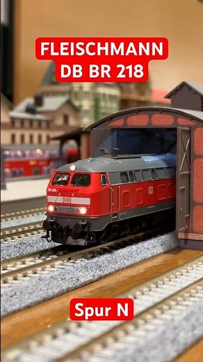 Spur N: FLEISCHMANN DB BR 218 #modellbahn #eisenbahn #modeltrains #nゲージ