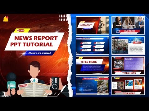 CREATE A NEWS REPORT THEMED POWERPOINT || Step by Step tutorial 🎥