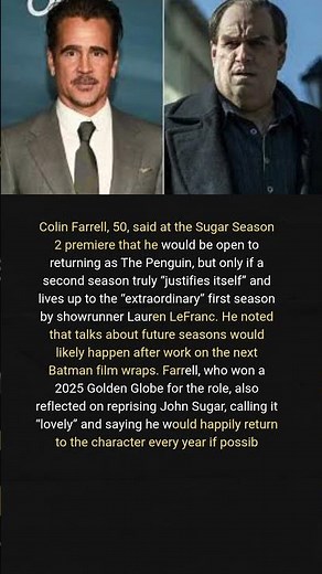 Colin Farrell Open to The Penguin Season 2 If It “Justifies Itself”