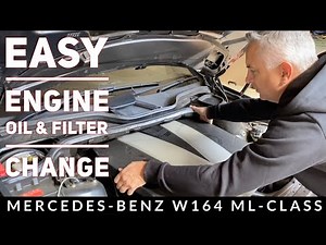 How to Change Engine Oil and Filter Mercedes ML350 W164 - ML300 ML320 ML500 ML550