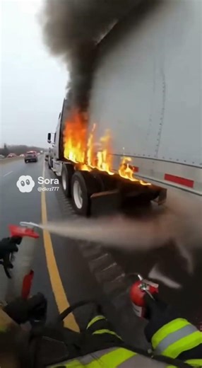 Tiny brake fire turned huge in seconds