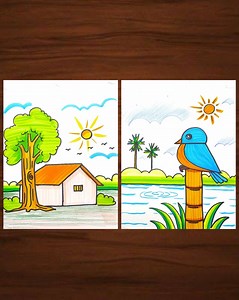 87K views · 3.6K reactions | Step by step scenery drawing ideas for kids | Drawing Book | Facebook