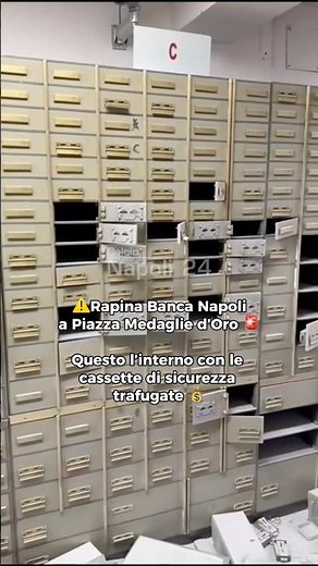Rapina banca a Napoli, ecco il bottino 💰⚠️ Con le cassette di sicurezza trafugate 🔎