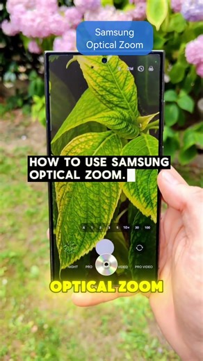 How to use optical zoom on Samsung phones. #phonephotography #opticalzoom #cameratips #tech #Shorts