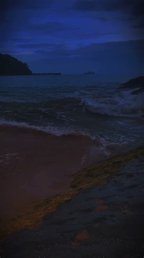 When the Ocean Falls Silent at Night