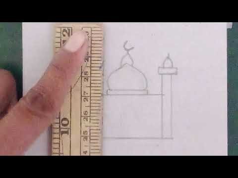 Masjid drawing easy and beautiful | pencil drawing