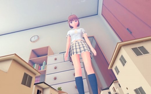 「猎奇游戏体验」二次元巨人攻击城市-虚拟现实 VRChat - VR (1080p60)