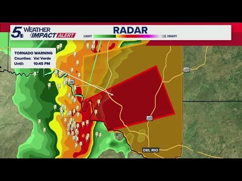 Tornado Warning issued for Val Verde County | Weather Impact Alert