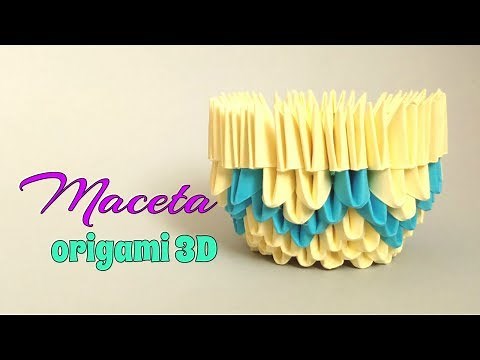 3D ORIGAMI POT/EASY AND QUICK TO MAKE.