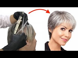 How To Make A Popular Haircut For An Aged Lady | Haircut Tutorial Step By Step Eva Lorman
