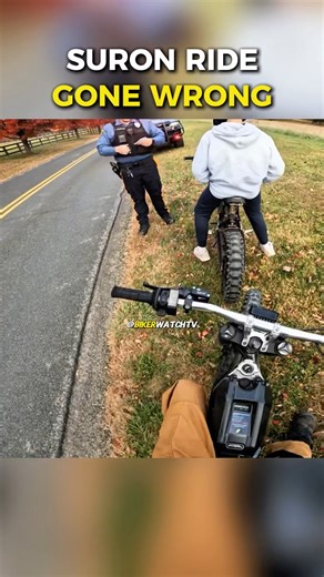 Cops caught these group of kids who were doing wheelies on e bikes🤯