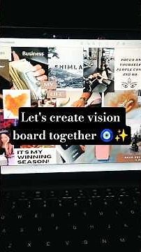 Tutorial to make vision board 2026✨||My First vision board🧿||Manifest your Dream Life🤩#manifestation