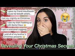 Revealing Your Christmas Dirty Secrets (crazy af!) | Just Sharon
