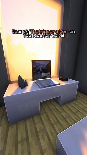 Computer desk design in Minecraft! 💻🔥✅ #minecraft #shorts