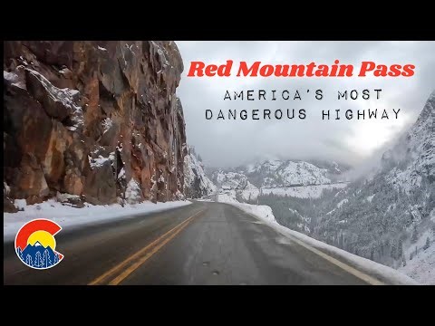 Driving Red Mountain Pass Timelapse - Million Dollar Highway - Colorado, USA 🇺🇸