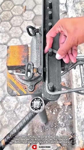 Compact manual metal bender 🔩 #shorts #metalworking #construction