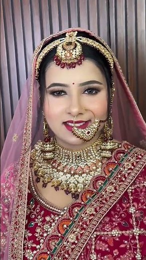 Most Beautiful Bride Ever | Gorgeous Bridal Makeup Look 2025 #shorts