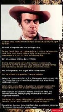 How Jack Elam Turned a Devastating Injury Into Hollywood Fame 🎬 #simonpegg #simonpegg #britflix