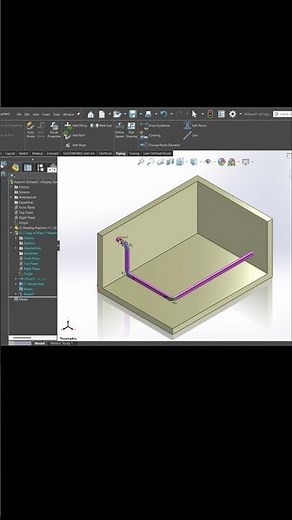Cómo crear tubería en SOLIDWORKS #CAD