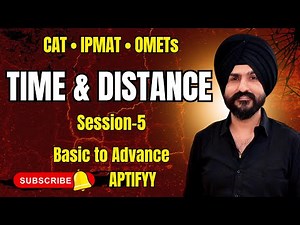⚡ TSD-5 | Understanding Relative Speed | Most Important Questions for CAT & IPMAT!